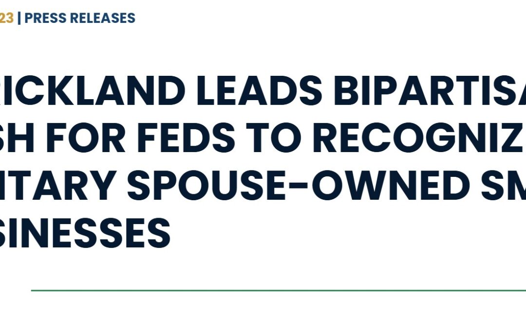 2023 Strickland Recognize Military Spouse Owned Business